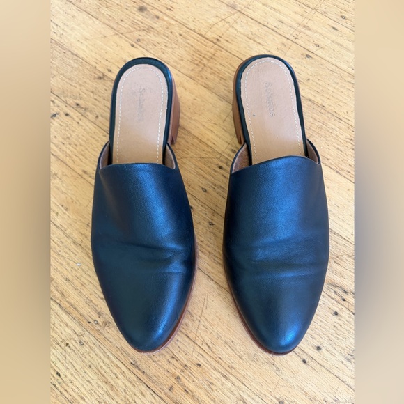 Soludos Shoes - Soludos leather mule pointed toe block heal